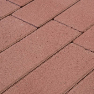 Тротуарная плитка Готика Profi Белый цемент Цвет Красный