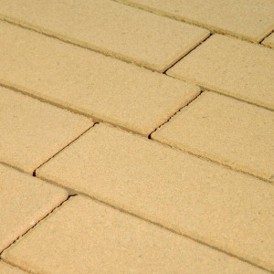 Тротуарная плитка Готика Profi Белый цемент Цвет Желтый