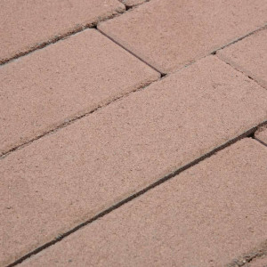 Тротуарная плитка Готика Profi Белый цемент Цвет Коричневый