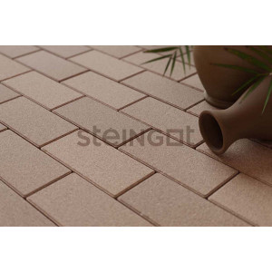 Тротуарная плитка Steingot Прямоугольник 200*100*60 Бежевый (верхний прокрас, минифаска)