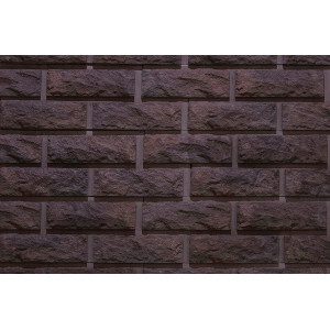 Вентилируемый фасад Сколотый кирпич с перекрытием шва-44